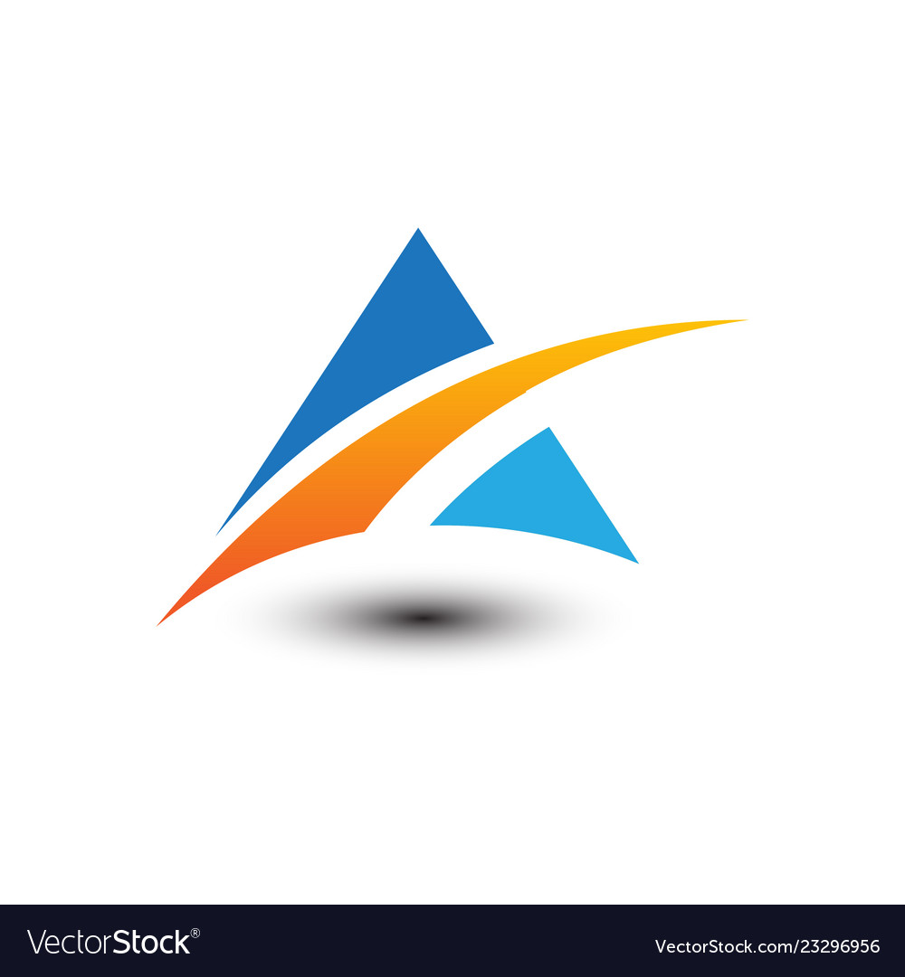 Abstract mountain business logo