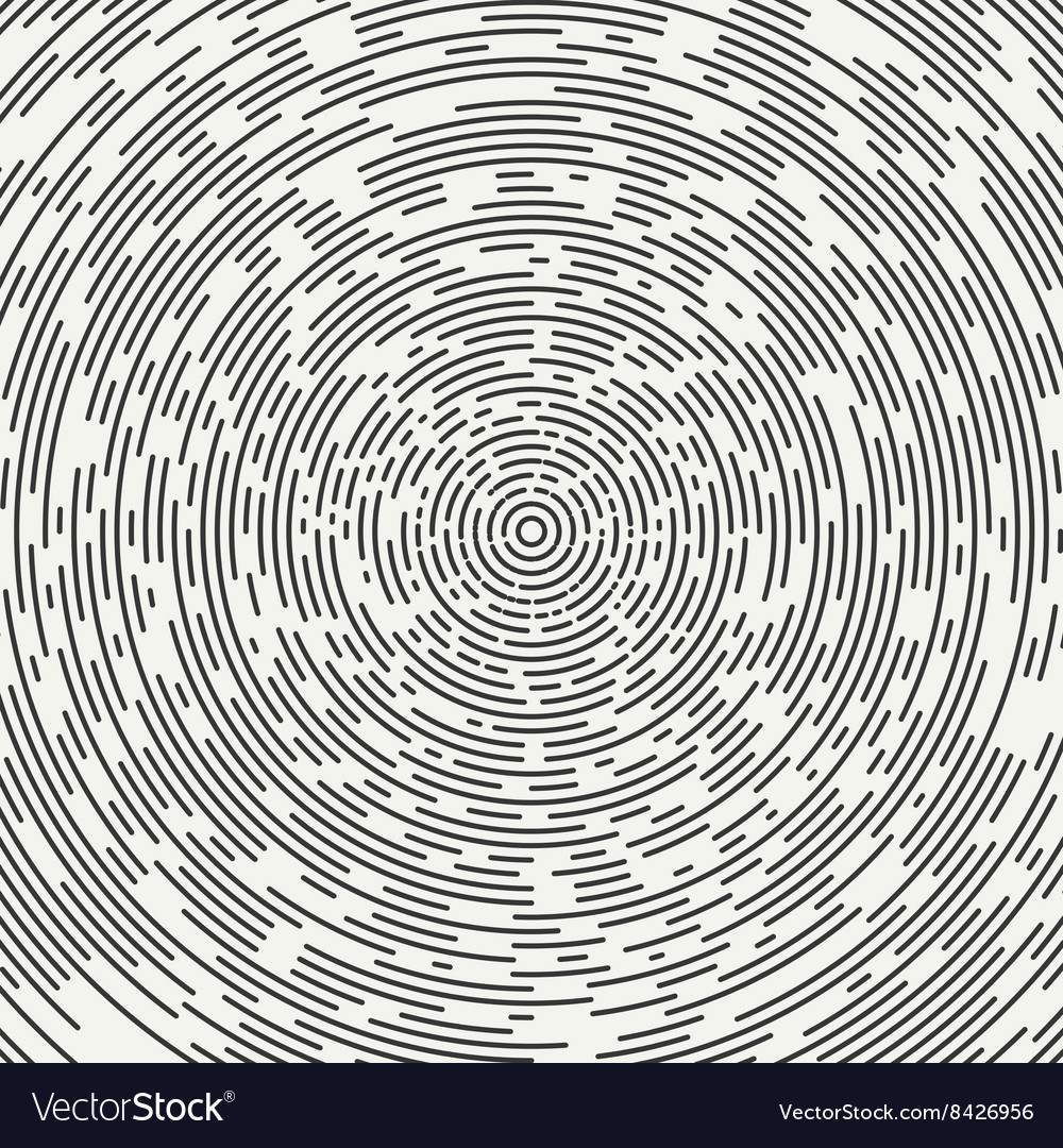 Abstract segmented geometric circle shape radial