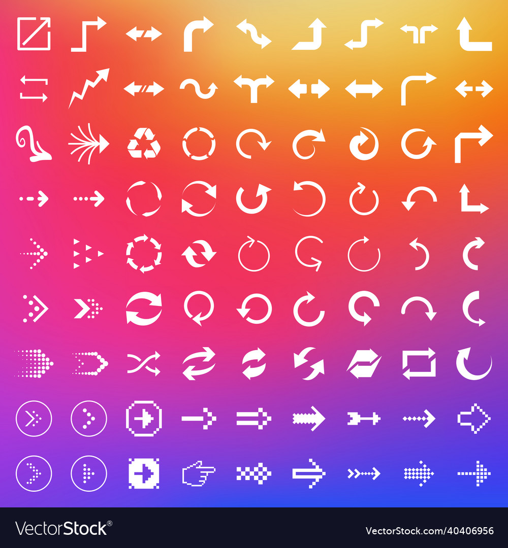 Arrow and cursor icons