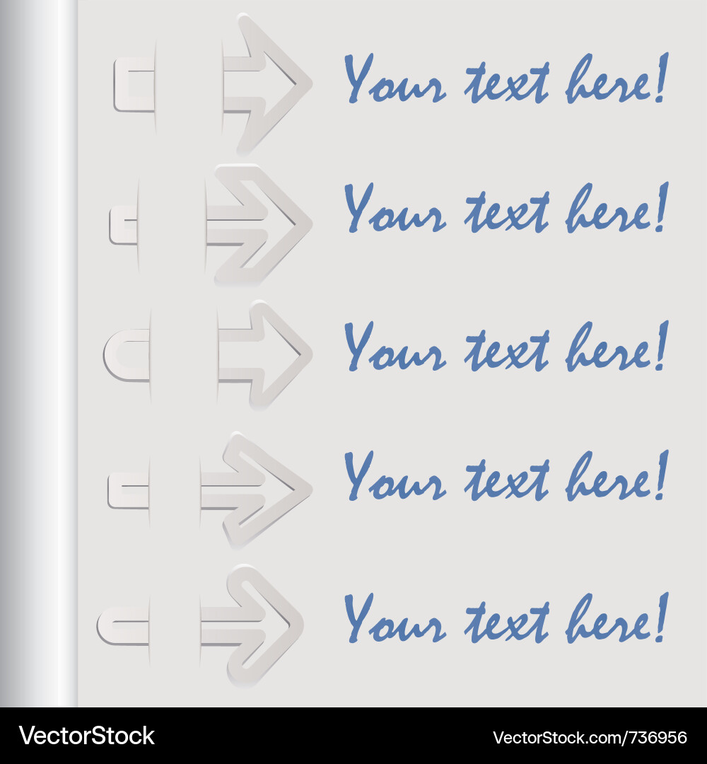 Arrows set Royalty Free Vector Image - VectorStock