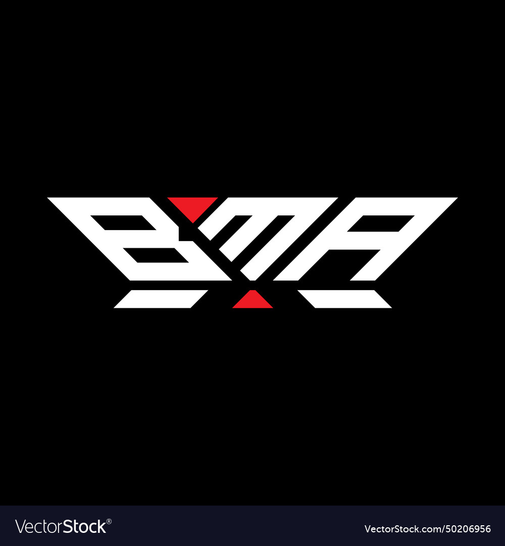 Bma Buchstaben Logo Design einfach und modern vector image Bma Buchstaben Logo Design einfach und modern