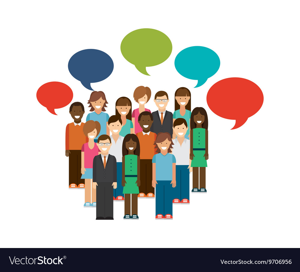 Group of cartoons design blog concept Royalty Free Vector Group of cartoons design blog concept Royalty Free Vector