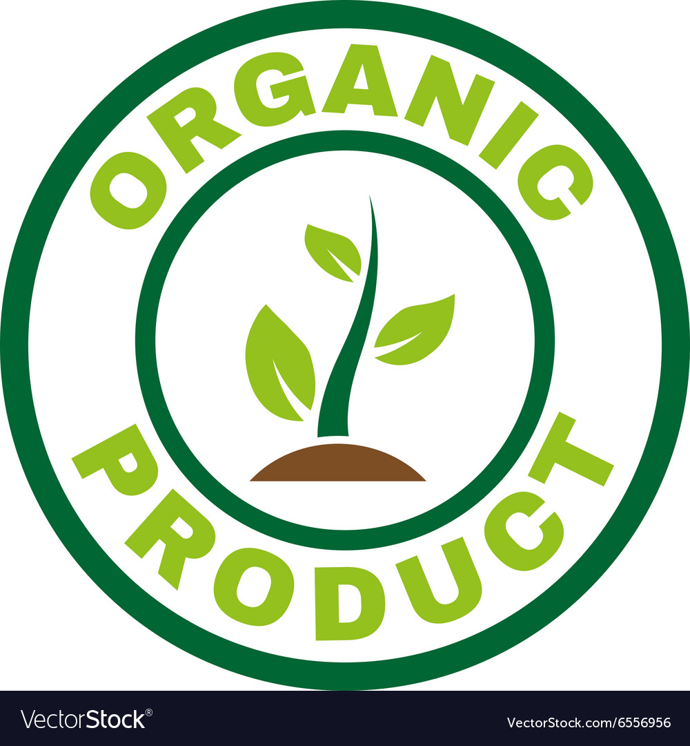 Organic product icon eco and bio ecology