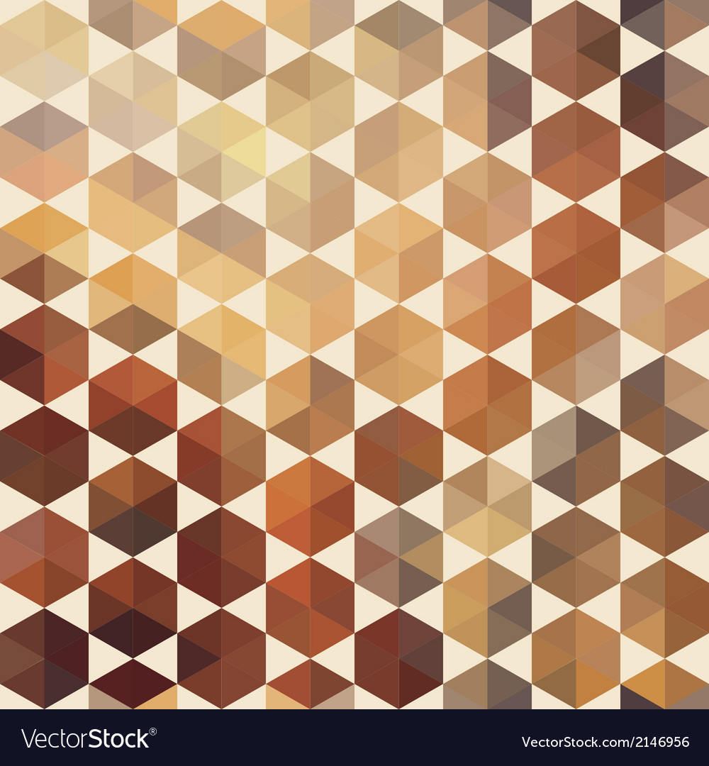 Retro pattern of geometric hexagon shapes