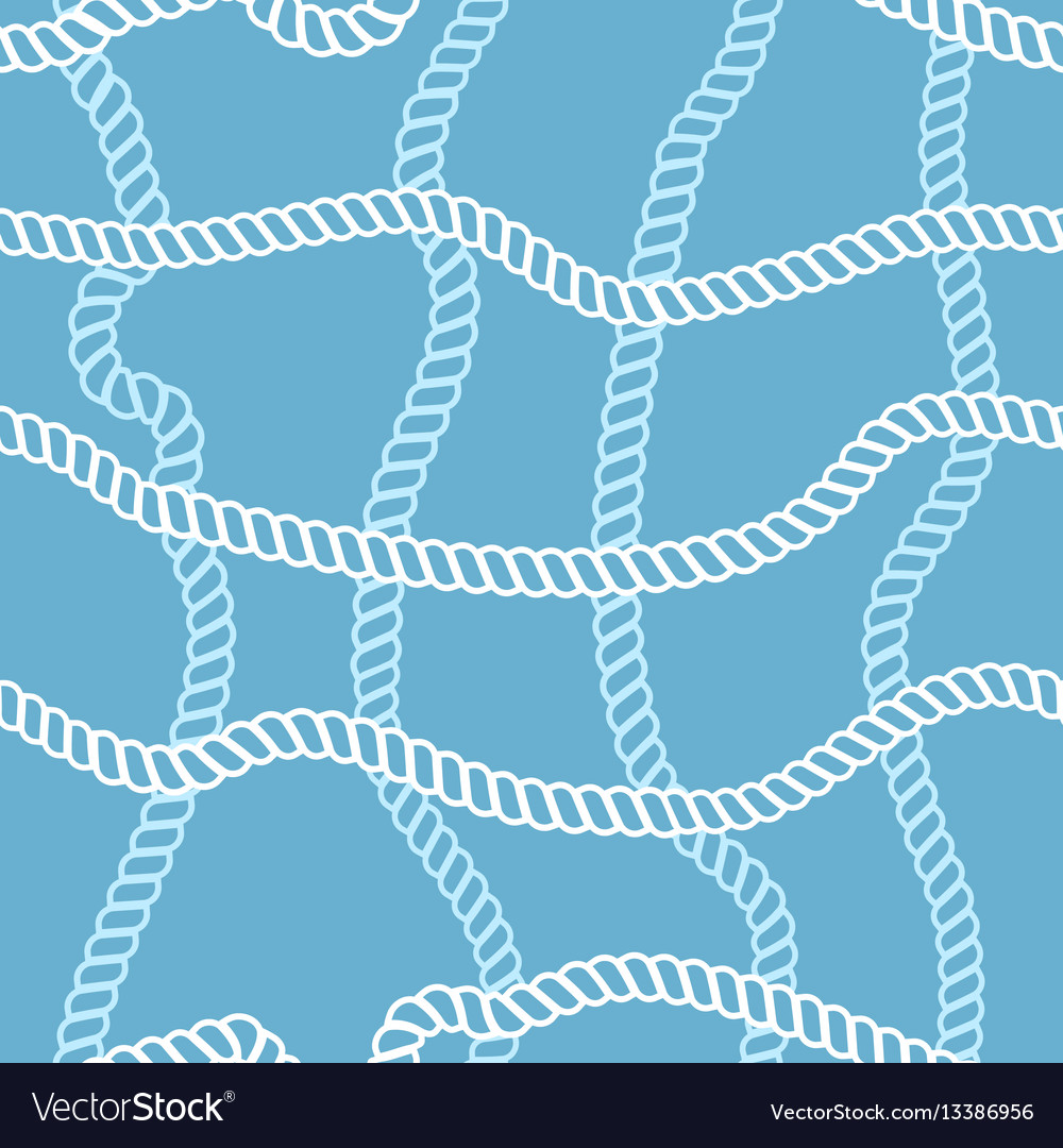 Seamless pattern with rope