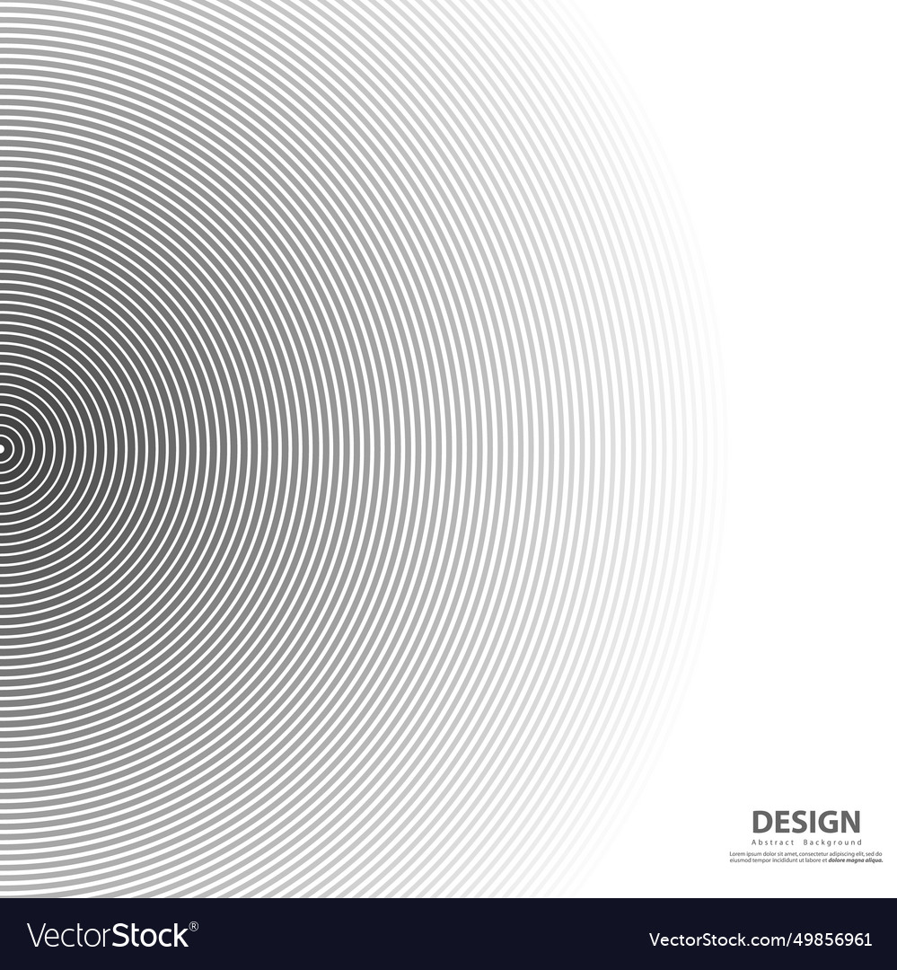 Abstract circle pattern black and white color vector image Abstract circle pattern black and white color