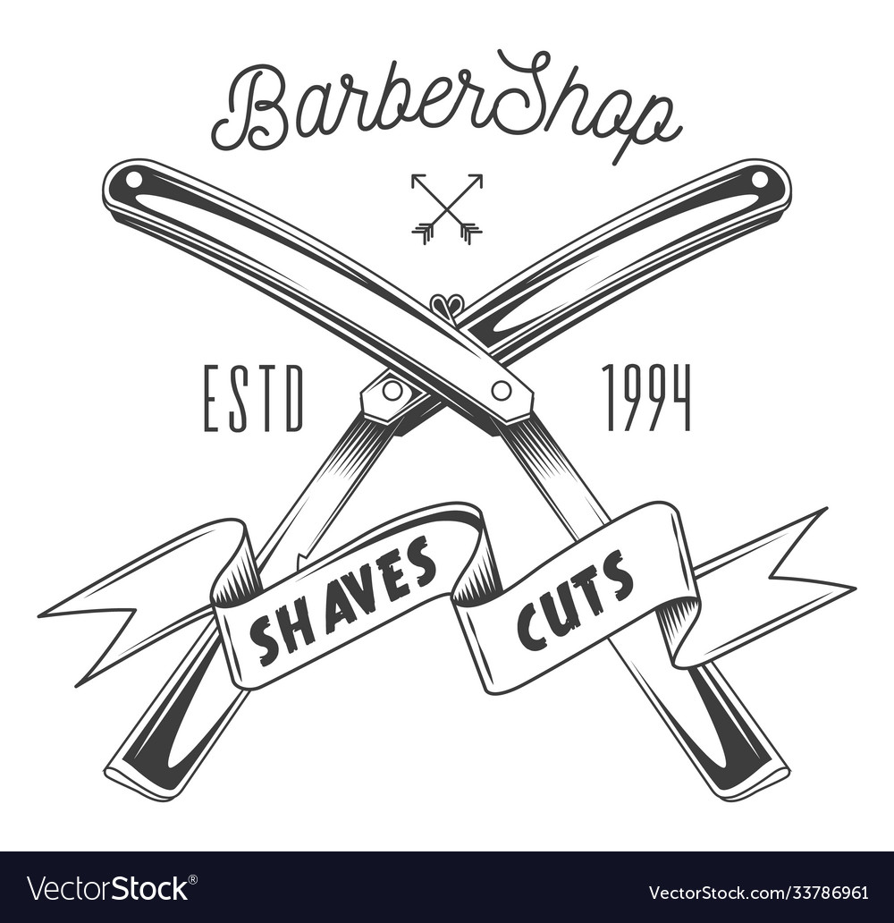 razor blades decoration elements Vector Image