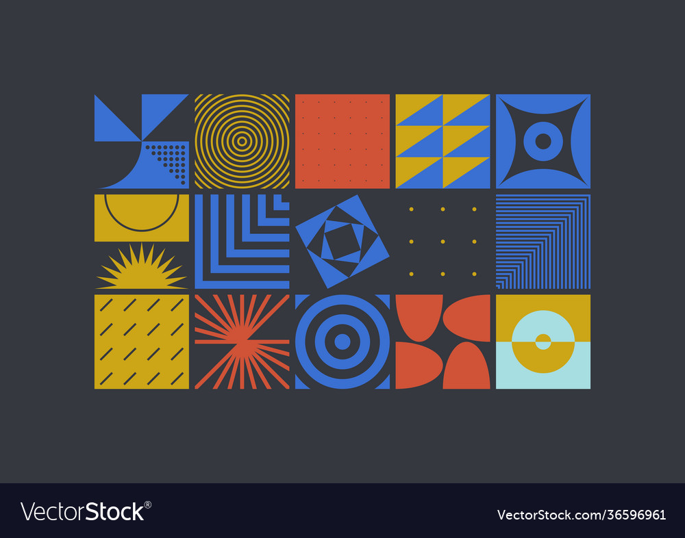 Brutalism design abstract pattern