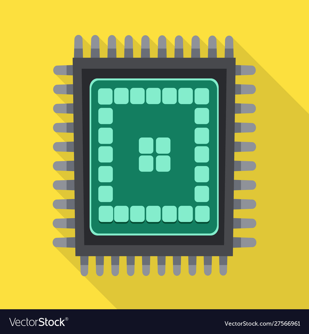 Chip and cpu icon graphic