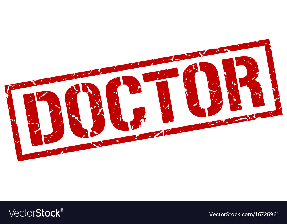 Doctor stamp Royalty Free Vector Image - VectorStock