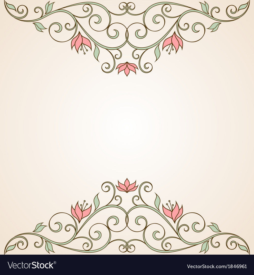 Floral greeting card