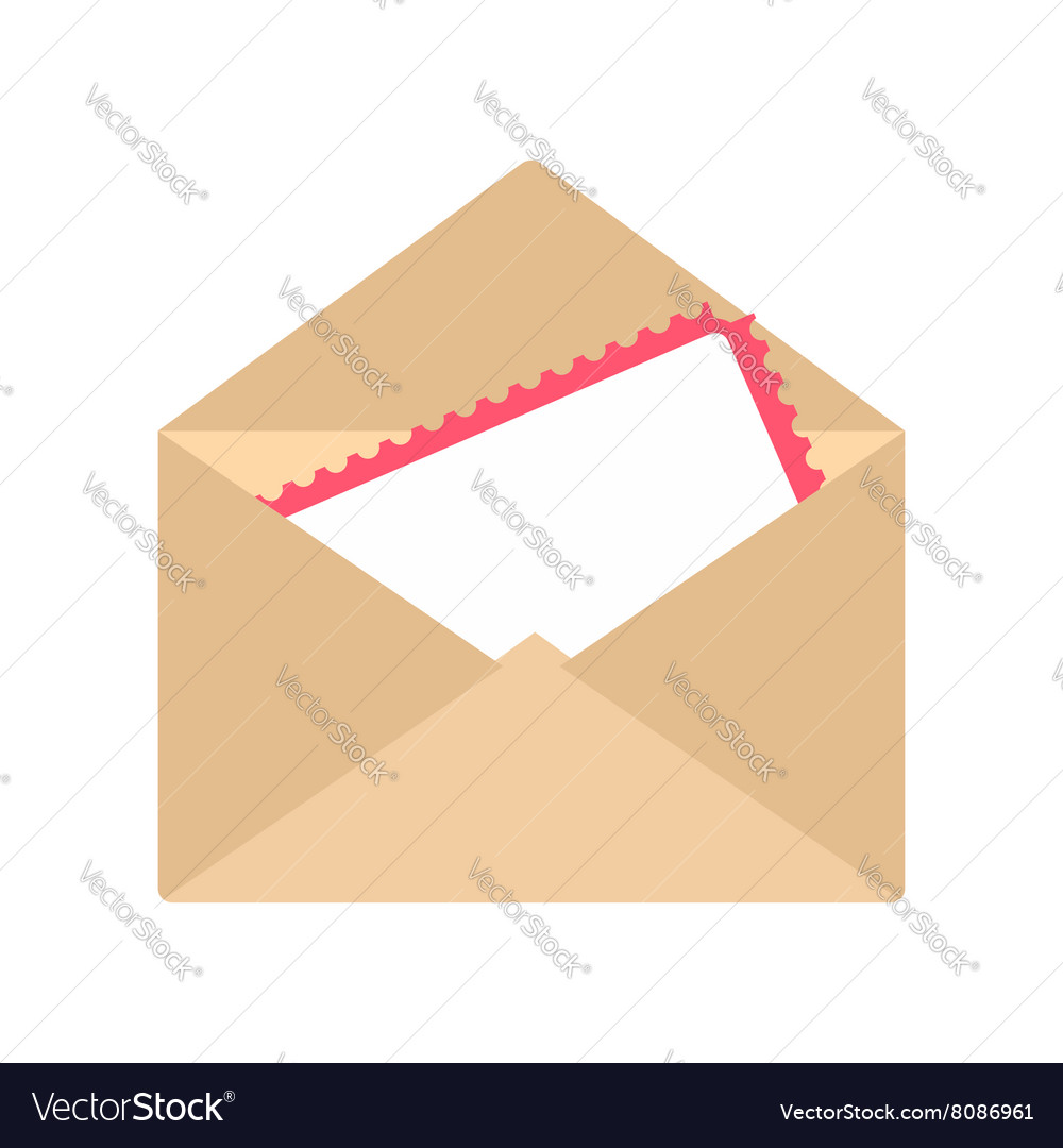 Greeting card in the envelope icon