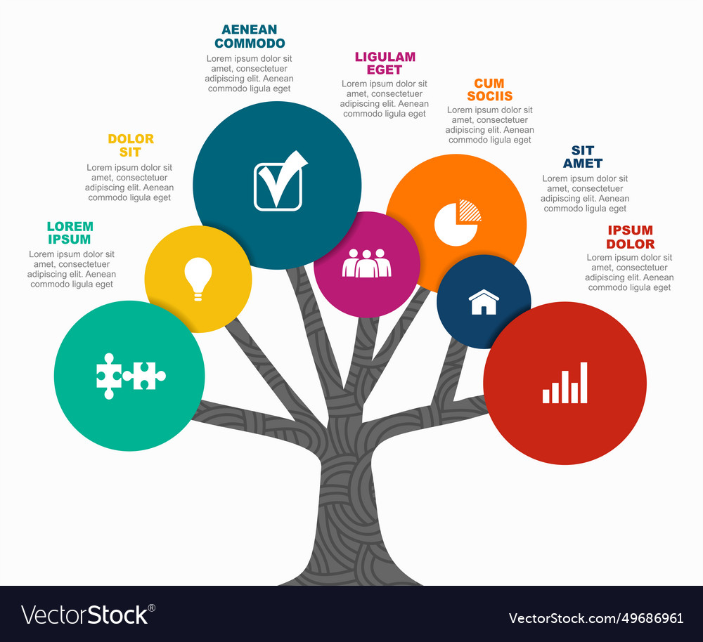 Infographic design template with place Royalty Free Vector