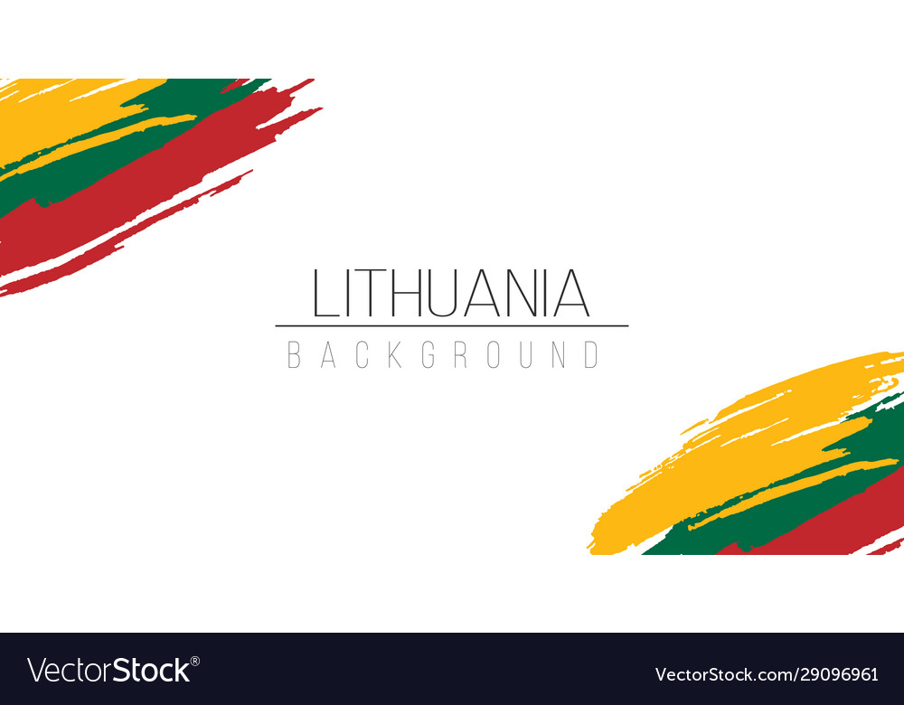 Lithuania flag brush style background