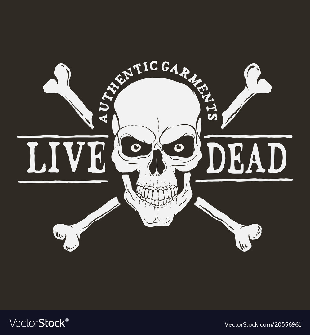 Live dead logo Royalty Free Vector Image - VectorStock