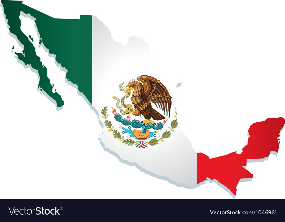 Download Mexico flag Royalty Free Vector Image - VectorStock