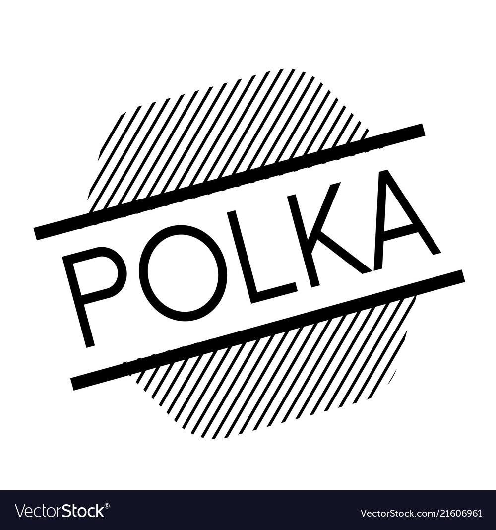 Polka schwarzer Stempel