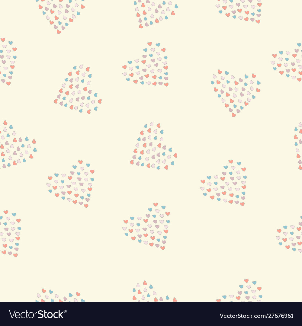 Seamless simple pattern with little hand drawn Vector Image Seamless simple pattern with little hand drawn