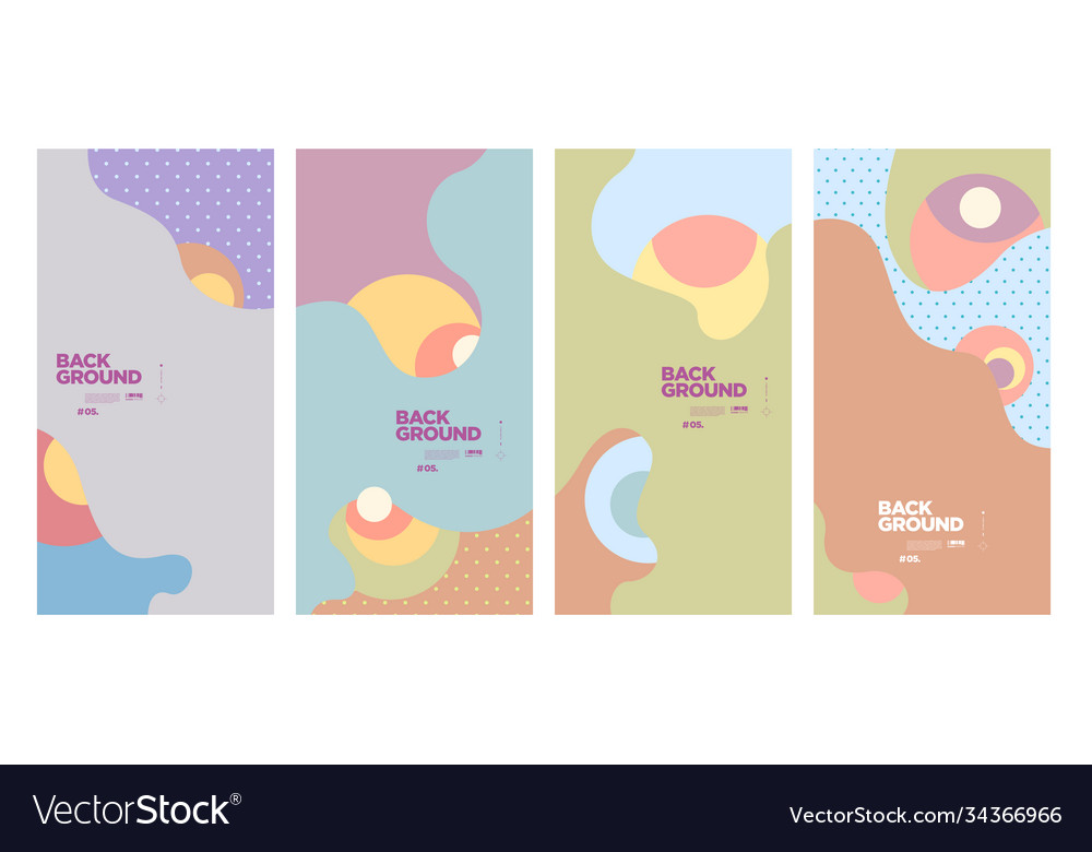 Abstract flat geometric and curve colorful vector image Abstract flat geometric and curve colorful