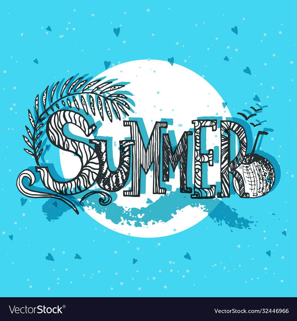 Abstract for summer time theme with text