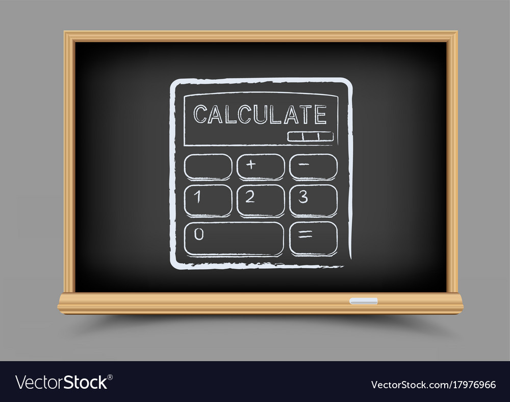 Blackboard mathematics calculate lesson