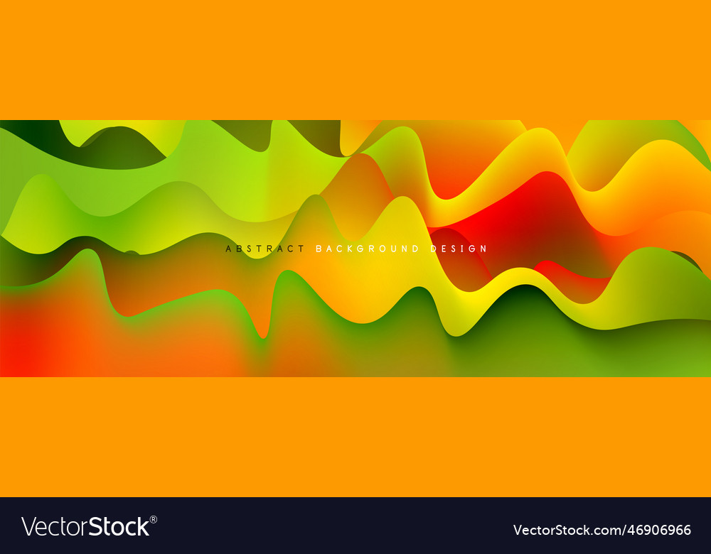 Dynamic liquid waves abstract background Vector Image Dynamic liquid waves abstract background