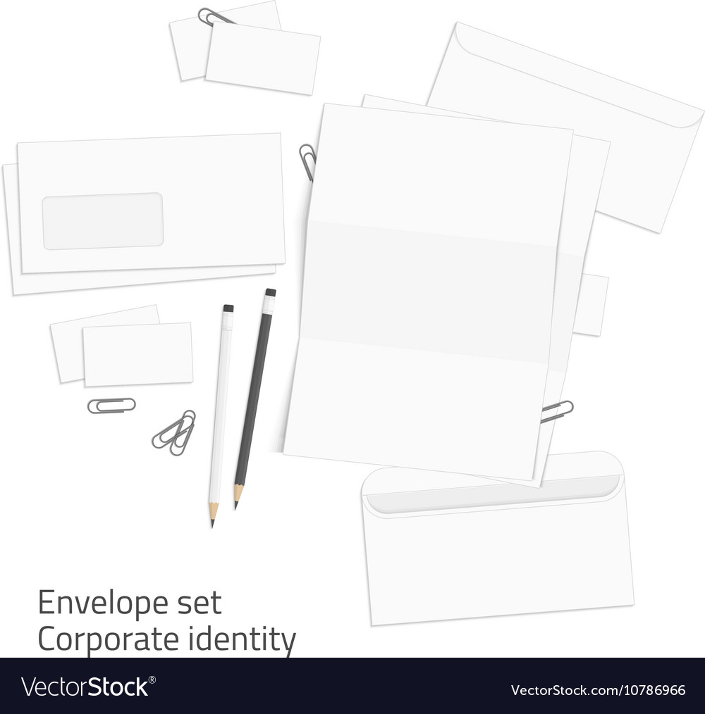 Envelope corporate identity elements