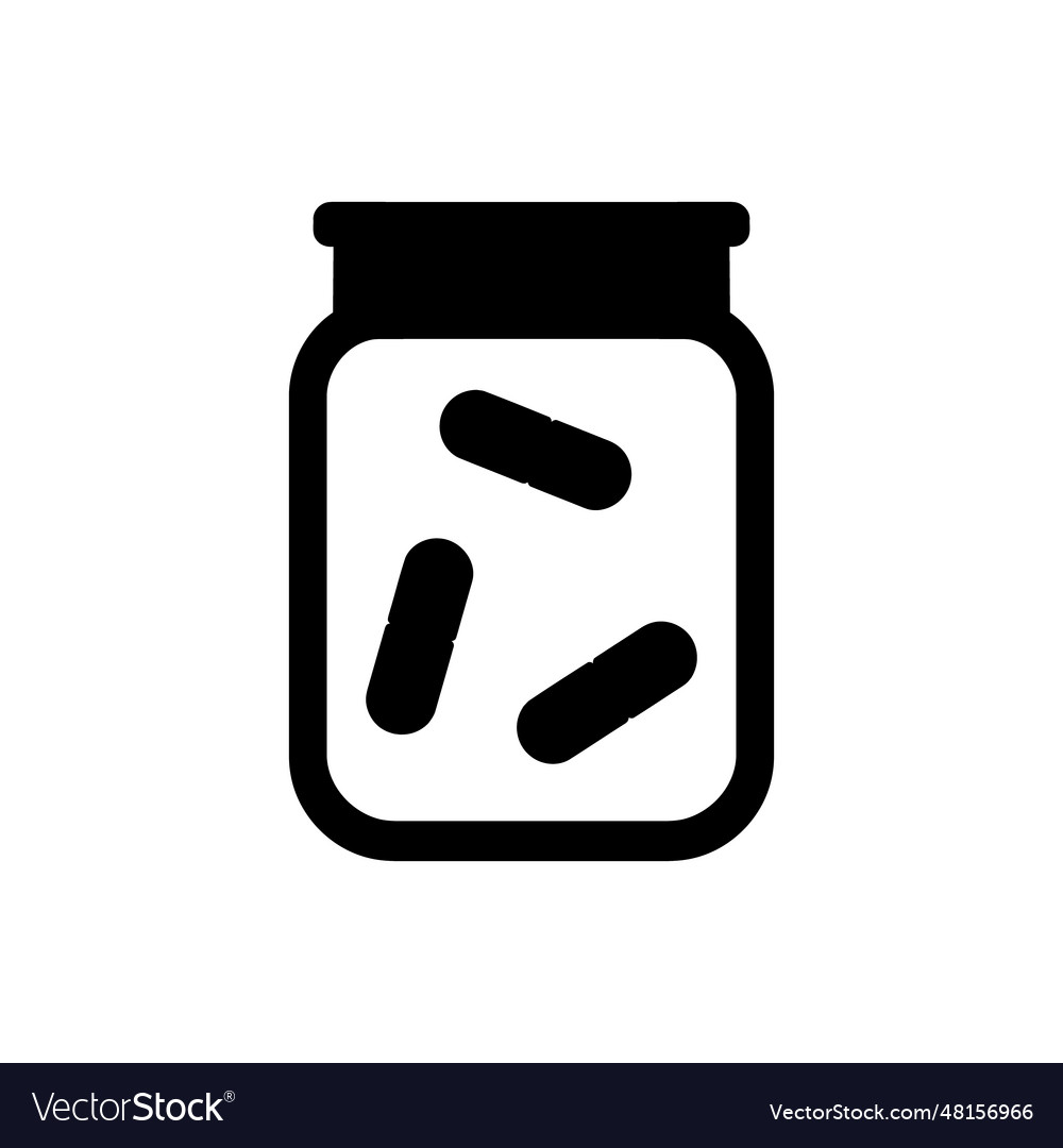 Medicine bottle icon Royalty Free Vector Image