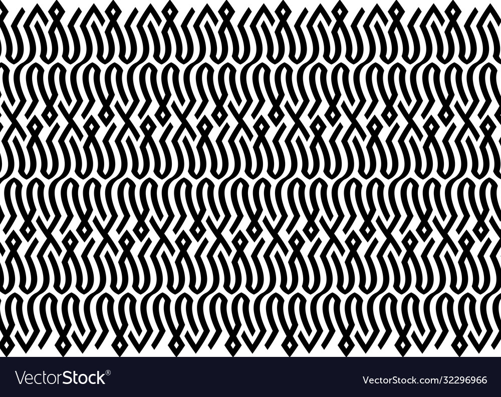Monochrome linear pattern vector image Monochrome linear pattern