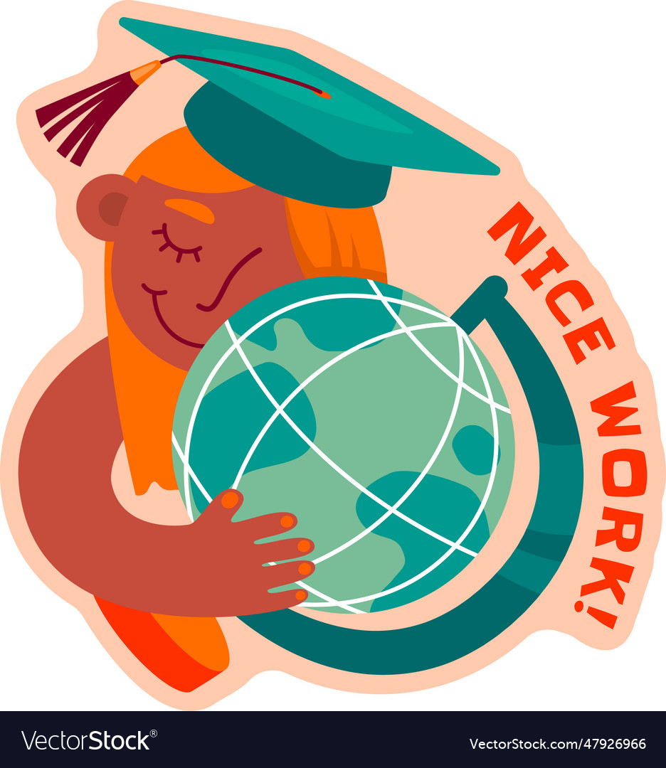 Nice Work School Sticker Royalty Free Vector Image nice-work-school-sticker-royalty-free-vector-image