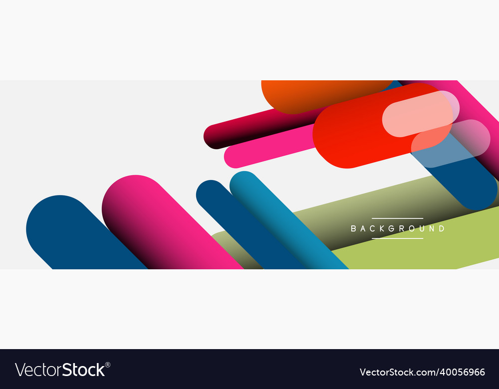 Overlapping runde Formen und Linien Hintergrund Vector Image Overlapping runde Formen und Linien Hintergrund
