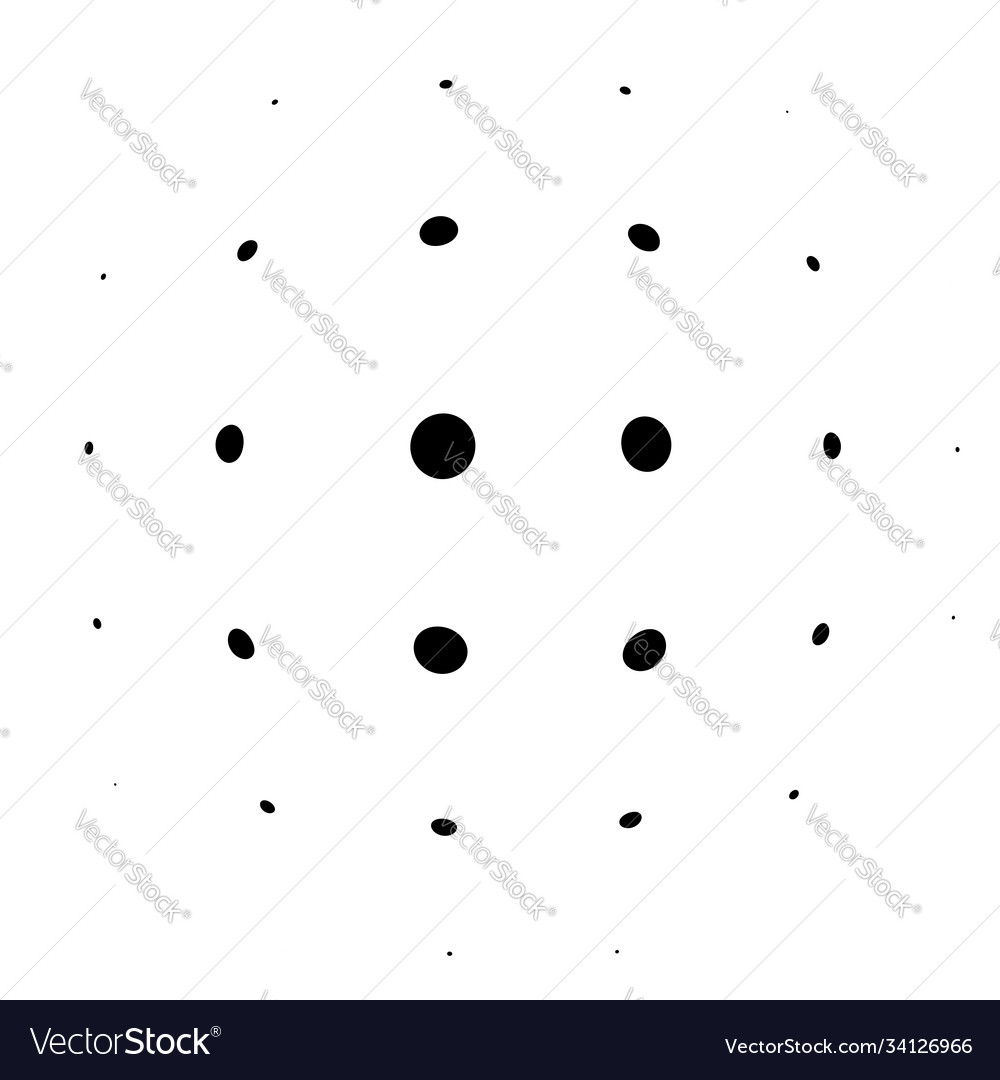 Spherical distortion halftone dots element orb