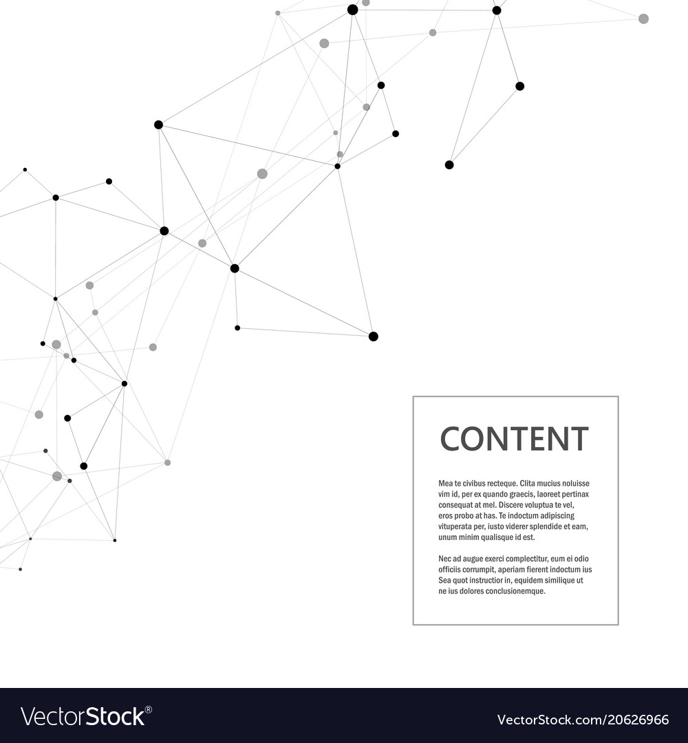 Technology background with connected line and dots