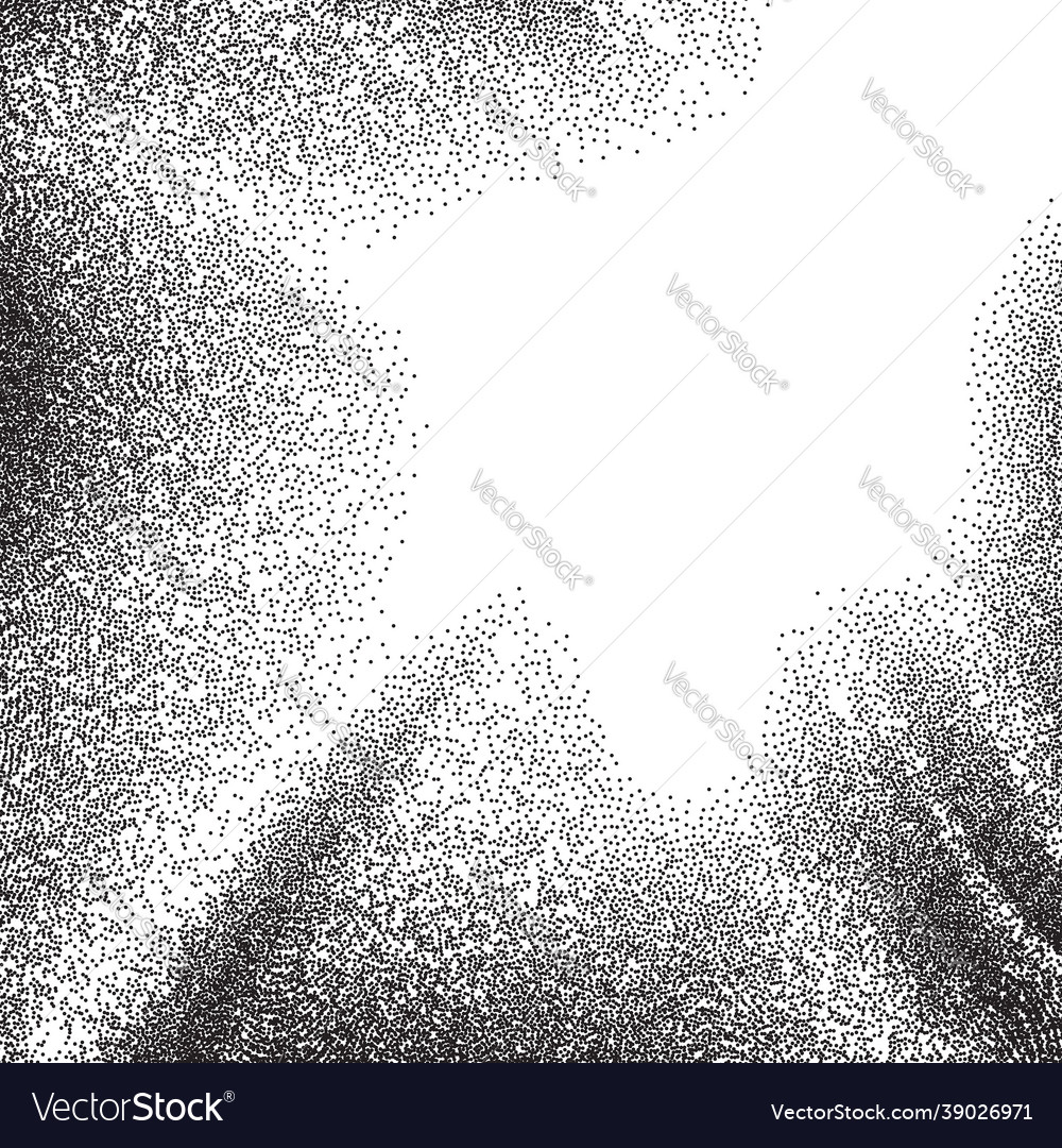Abstract background with wave of scattered dots Vector Image Abstract background with wave of scattered dots