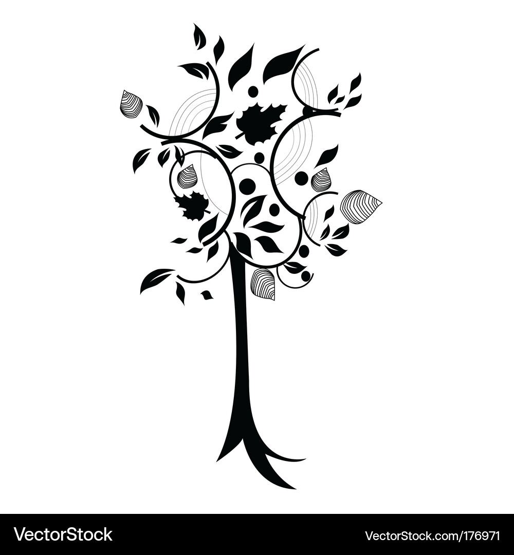 Abstract tree Royalty Free Vector Image - VectorStock