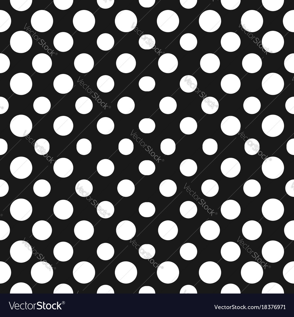 Big halftone circles seamless pattern