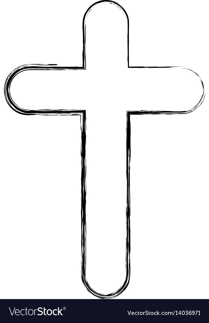 Christianity cross symbol Royalty Free Vector Image