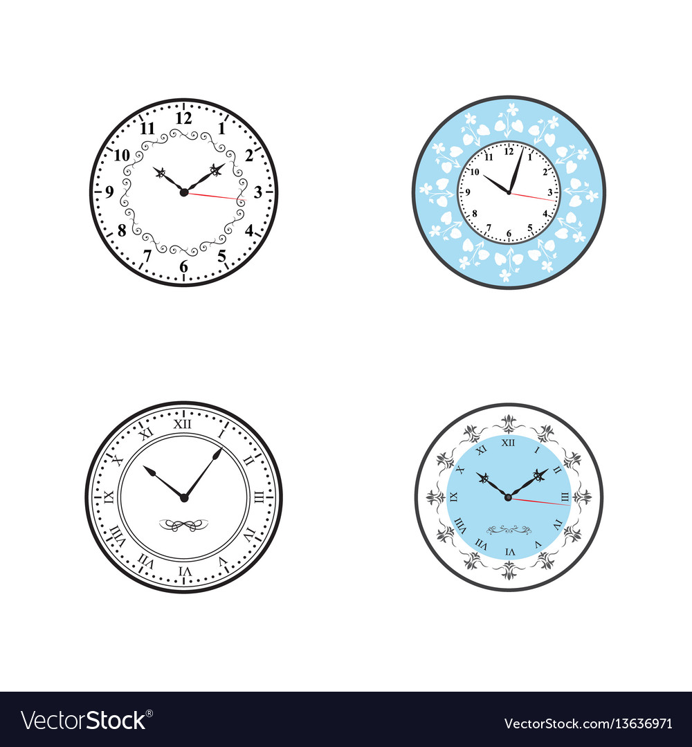 Clock Icon Set - Time Display
