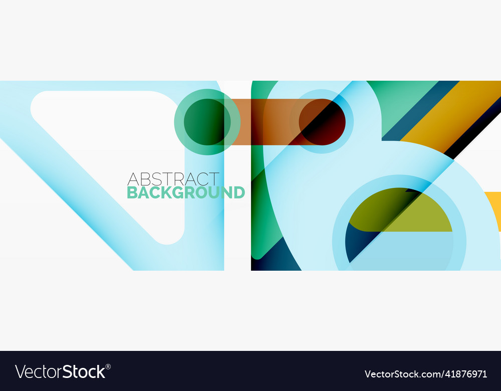 Geometric primitives lines circles abstract