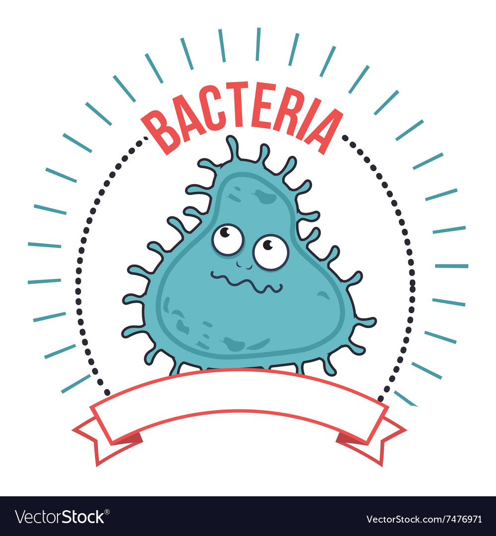 Germs and bacteria cartoon