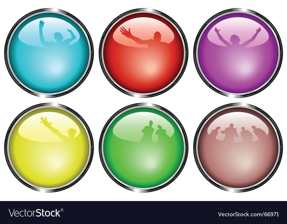 Glossy buttons