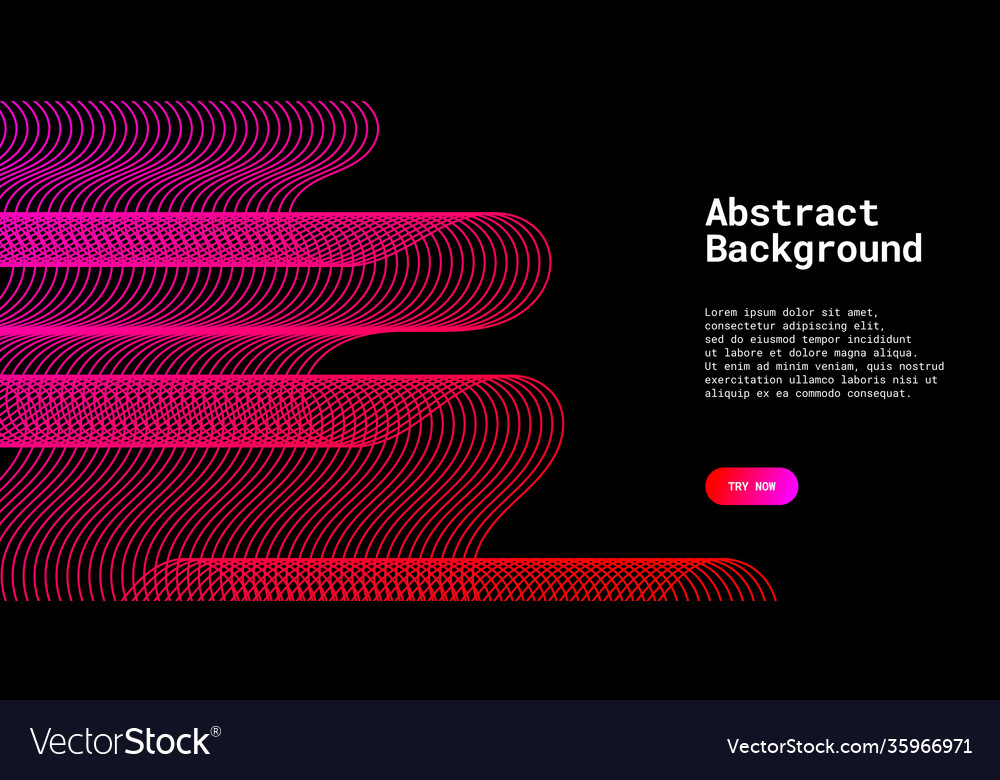 Modern abstract background with wavy lines vector image Modern abstract background with wavy lines