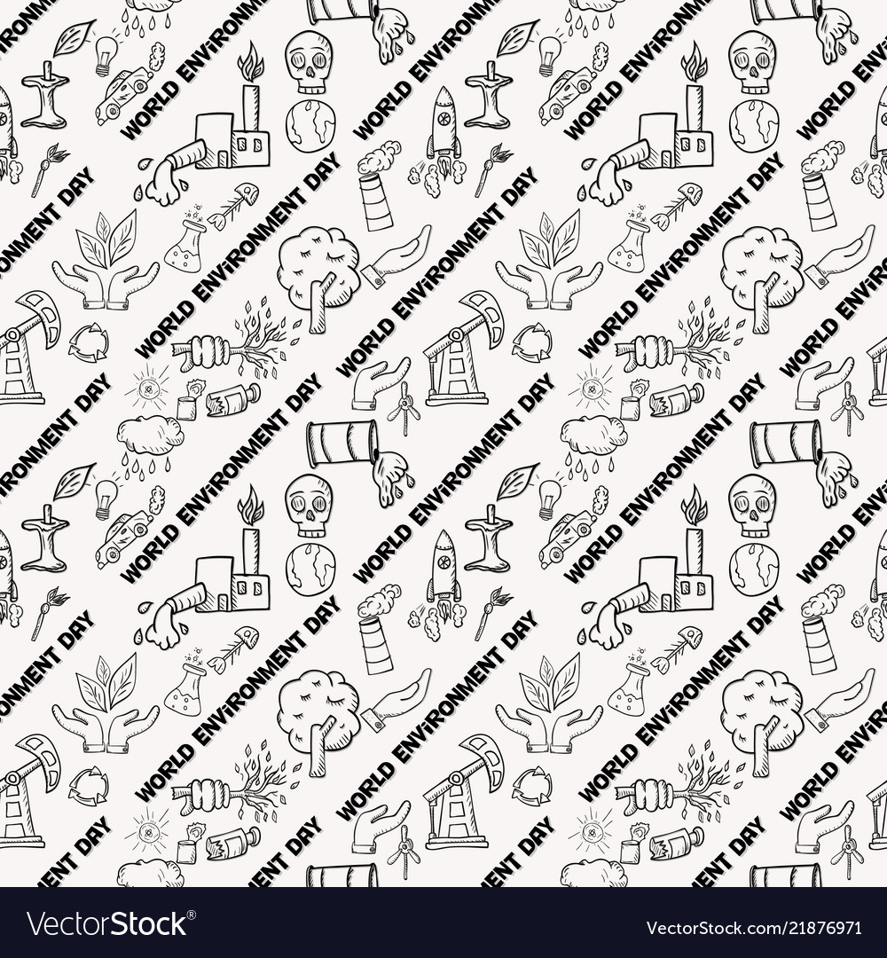 Seamless pattern contour of elements for design