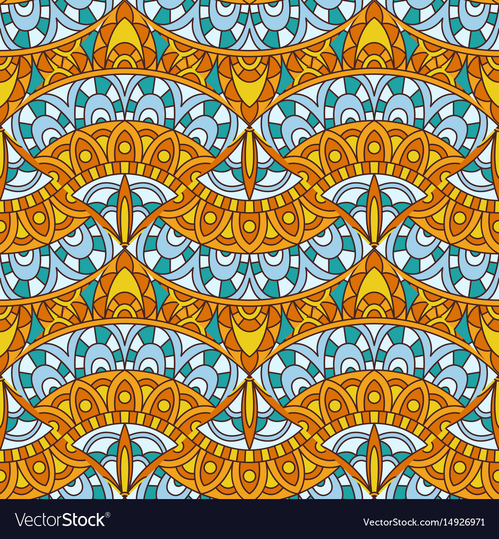 Seamless pattern with decorative elements
