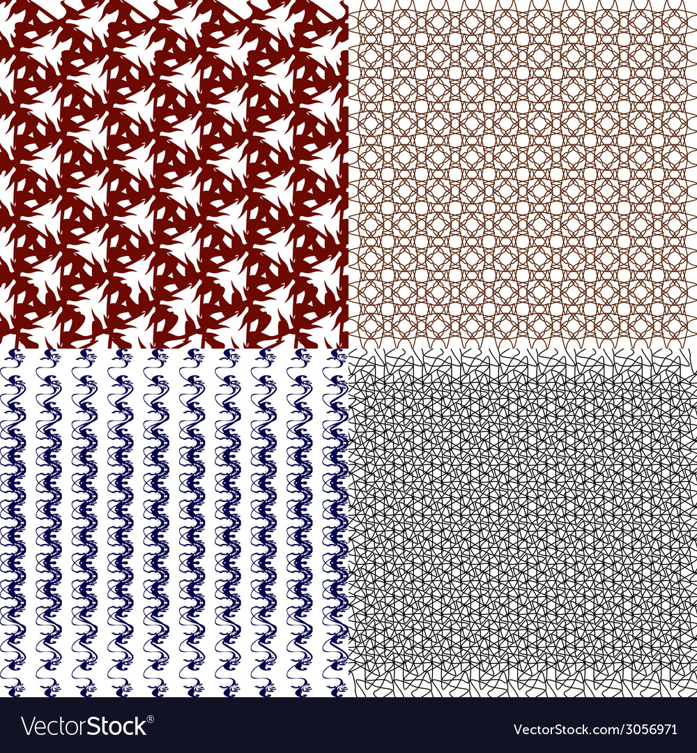 Set of pattern modern stylish texture repeating