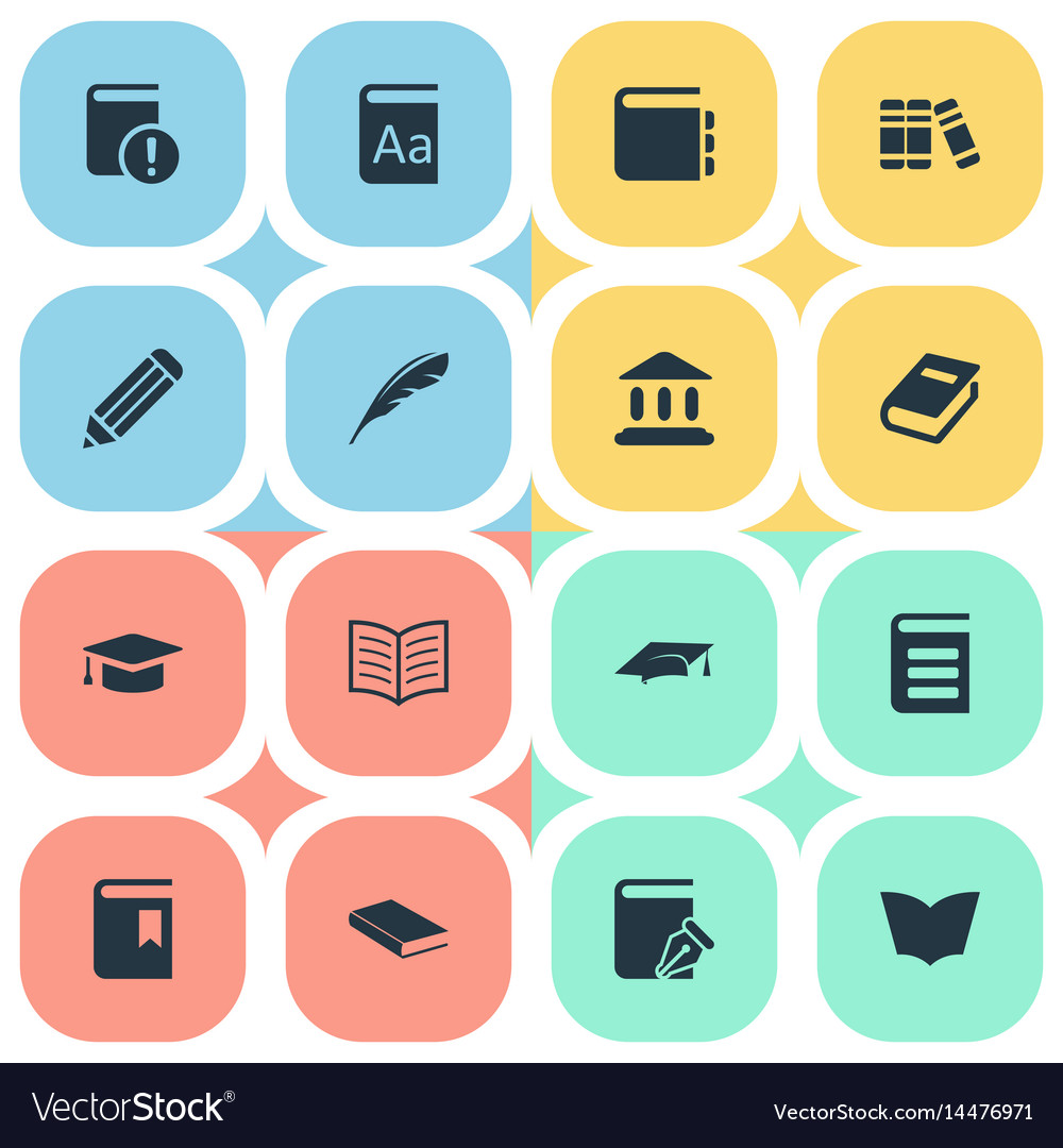 Set of simple knowledge icons