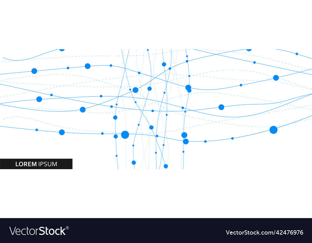 Abstract pattern with smooth lines and dots