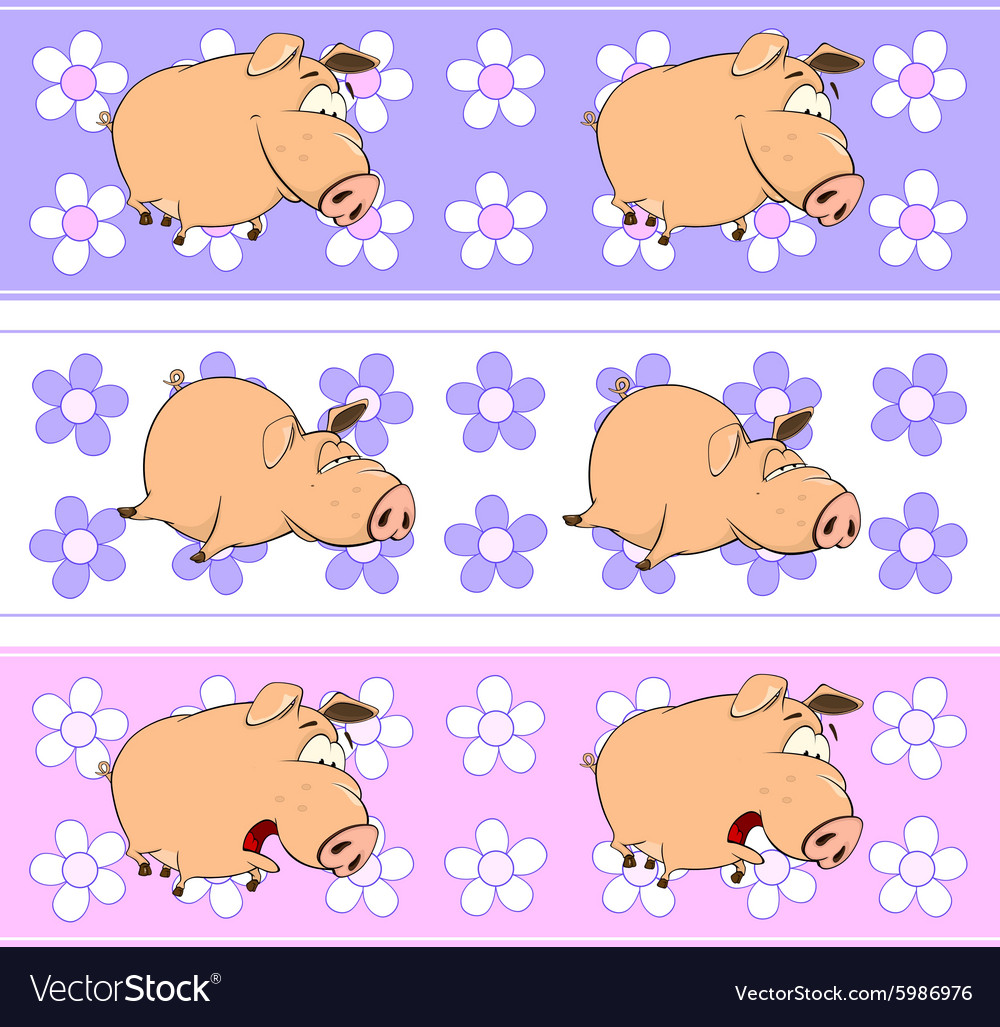Background with pigs