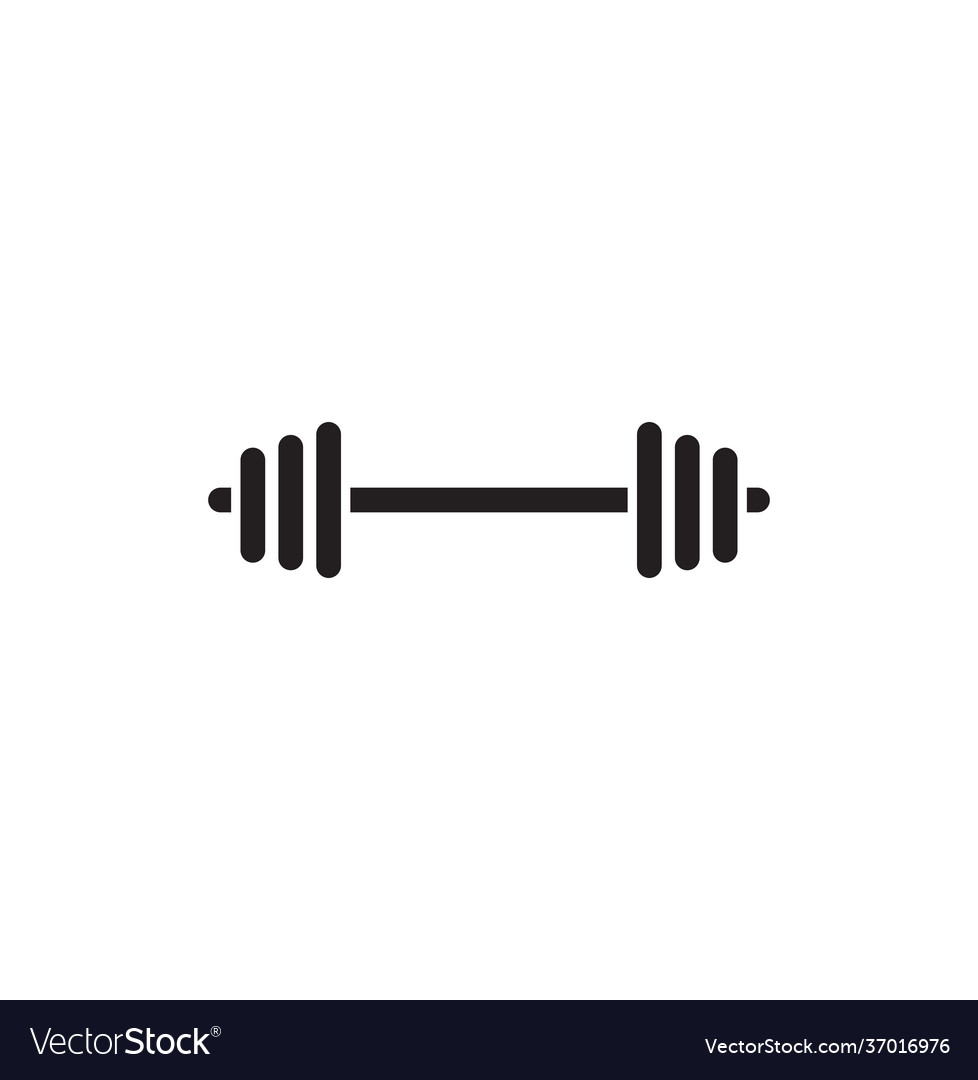 Barbell weights Royalty Free Vector Image VectorStock