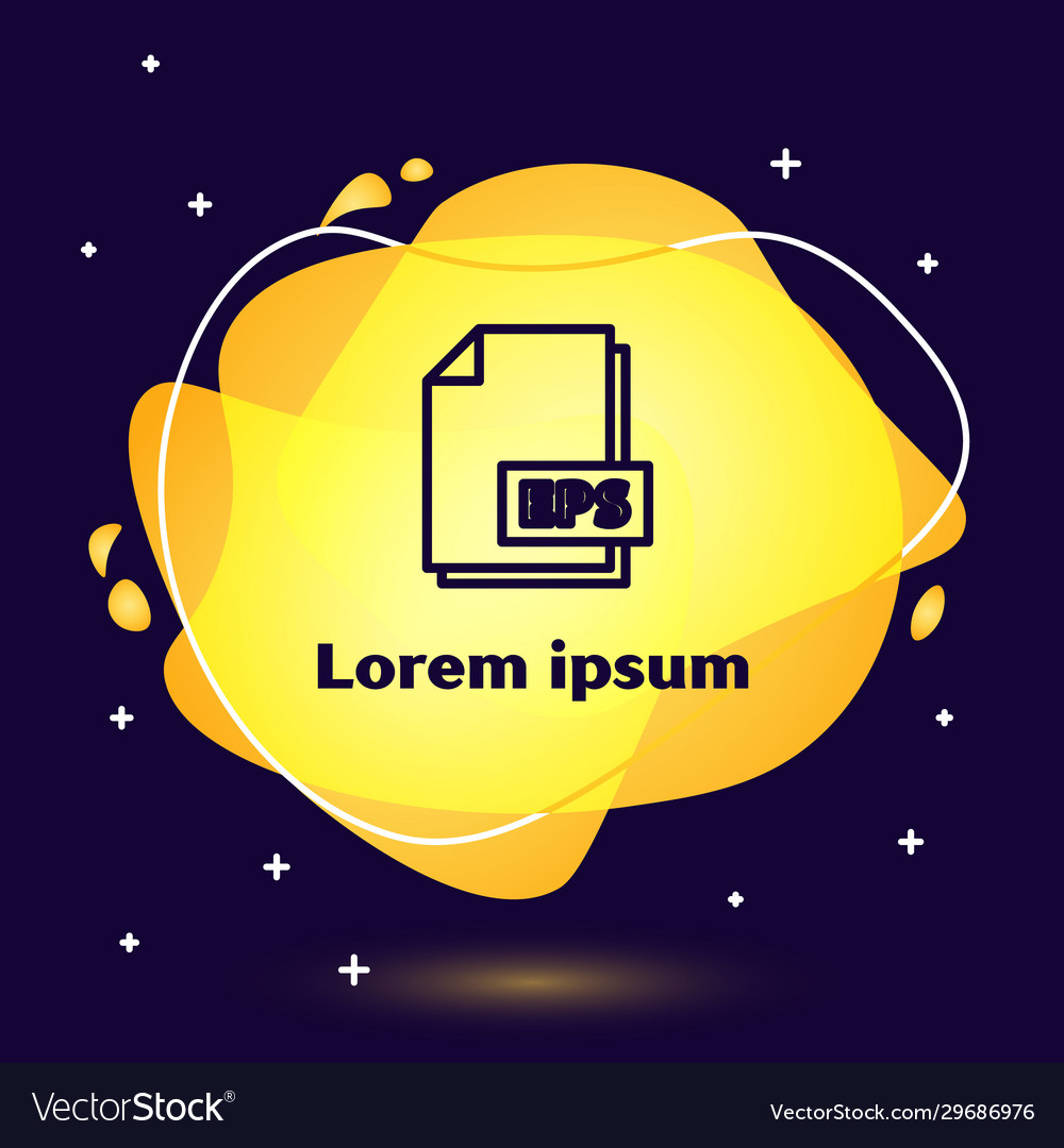 Black line eps file document download button